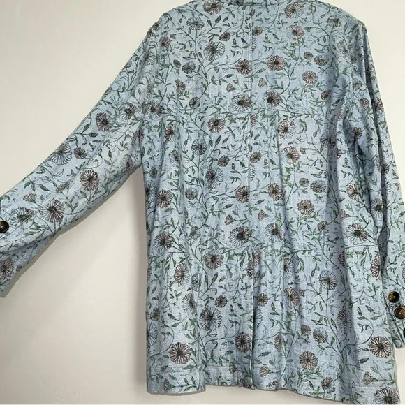 Free People We The Free Floral Print Blazer Size Medium - Picture 3 of 7